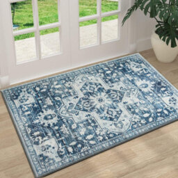 Ameha Non Slip Cashmere Door Rug Floor Mats , Stylish, And Pet-Friendly Indoor/outdoor Mat (Tranquil, 60X110 Cm) - thumbnail 8