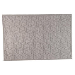 Alfresco Mat - Water Resistant Indoor Outdoor Geometric Pattern Rug For Patio, Decking, Balcony, Kitchen - 180 X 120Cm, Grey - thumbnail 2