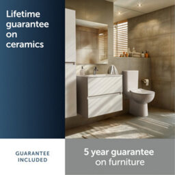 Ideal Standard Eurovit+ 600mm Wall Mounted Vanity Unit With 2 Drawers In Gloss White - thumbnail 6