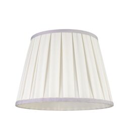 Cream & Grey Pleated Tapered Lamp Shade (D)25Cm - thumbnail 2