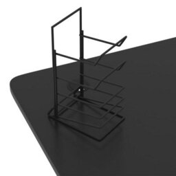 Berkfield Gaming Desk With Y Shape Legs Black 90X60X75 Cm - thumbnail 8