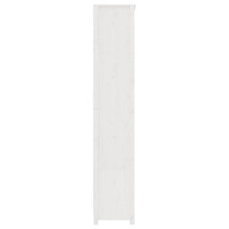 Vidaxl Book Cabinet White 80X35X183 Cm Solid Wood Pine Book Cabinets - thumbnail 6