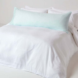 Homescapes Light Blue Egyptian Cotton Ultrasoft Body Pillowcase 330 Tc - thumbnail 2