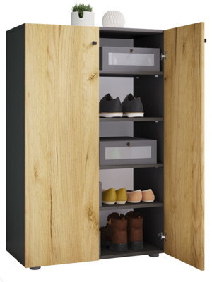 Vcm Xl Wood Large Shoe Cabinet Lona 5 - image 1