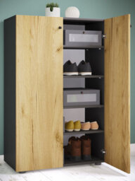 Vcm Xl Wood Large Shoe Cabinet Lona 5 - thumbnail 2