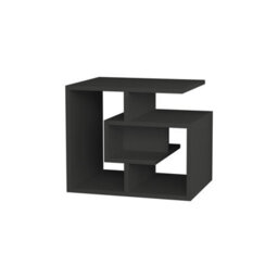 Decortie Labirent Modern Coffee Table 54Cm Maze Design Multipurpose Anthracite Grey Living Room H 45Cm - thumbnail 2
