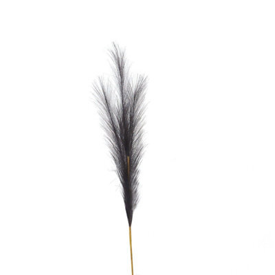 Hill Interiors Uk Homeliving Grey Faux Pampas Grass Stem - image 1