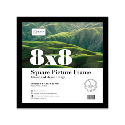 8X8 Black Picture Frame (20.3 X 20.3Cm) Poster, Photo, Artwork, Gallery Wall Or Print - image 1