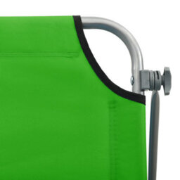 Berkfield Sun Lounger With Canopy Steel Green - thumbnail 7