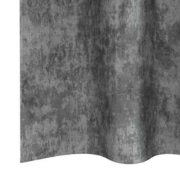 Berkfield Curtain With Curtains 2 Pcs Grey 245 X 140 Cm Velvet - thumbnail 5