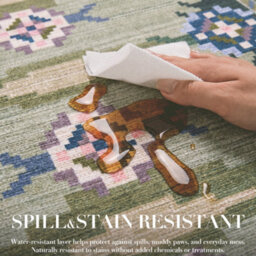 Decoranddecor Rug, Washable Rugs, Bedroom Kitchen Rugs, 80X150Cm, Non-Slip, Pet Friendly, Low Pile, Geometric Rug - Sore - thumbnail 4