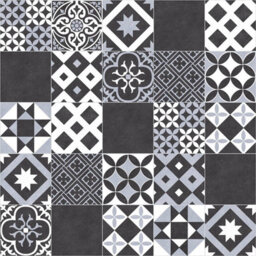 Designer Grey & White Slip Resistant Vinyl Flooring For Kitchen, Living Room & Dining Room 8M X 3M (24M²) - thumbnail 2