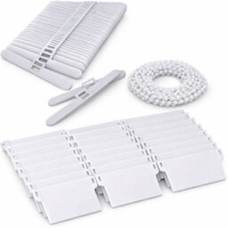"First Blind Vertical Blind Weights Repair Kit 89mm (3.5"") 50 Bottom Weights, 50 Top Hangers, 10M Beaded Chain" - thumbnail 1