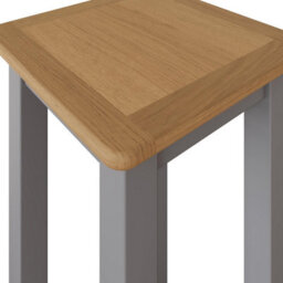 Fwstyle Oak Tall Side Table Grey Ready Assembled - thumbnail 6