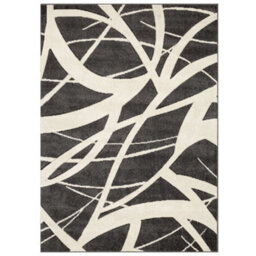 Melrose Salerno Scribble Black White Abstract Design X-Large Indoor Area Rug 200/285Cm - thumbnail 7
