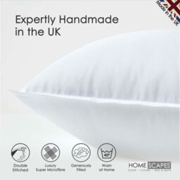 "Homescapes Luxury Super Microfibre Cushion Pad Inserts 35 X 35 Cm (14 X 14"") Perfect Bounce Back, Hypoallergenic Cushion Inners" - thumbnail 2
