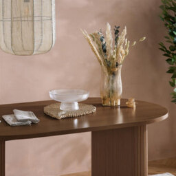 Birlea Axel Oval Fluted Dining Table Walnut - thumbnail 4