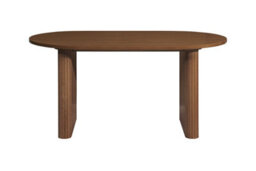 Birlea Axel Oval Fluted Dining Table Walnut - thumbnail 9