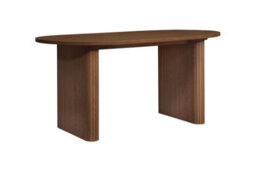 Birlea Axel Oval Fluted Dining Table Walnut - thumbnail 8