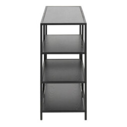 Wyld Haus El Paso Wide Black Metal Bookcase, 4 Shelves, 1140 X 350 X 780 mm - thumbnail 4