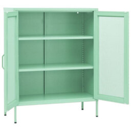 Vidaxl Storage Cabinet Mint 80X35X101.5 Cm Steel - thumbnail 4