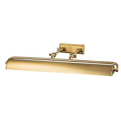 Luminosa Lighting Elstead Winchfield 4 Light Large Picture Light Aged Brass - image 1