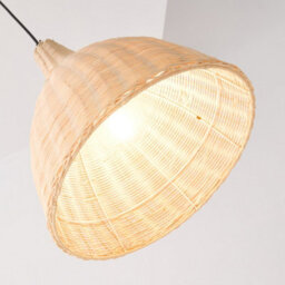Living And Home 60W Rattan Semi-Open E27 Socket Ceiling Lamp Pendant Light With 3-Colour Dimming - thumbnail 4