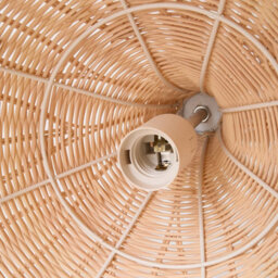 Living And Home 60W Rattan Semi-Open E27 Socket Ceiling Lamp Pendant Light With 3-Colour Dimming - thumbnail 8