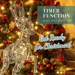 The Christmas Workshop Silver Reindeer Christmas Tree Topper - thumbnail 5