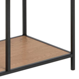 Wyld Haus El Paso Tall Black Metal Bookcase With Wild Oak Shelves - thumbnail 6
