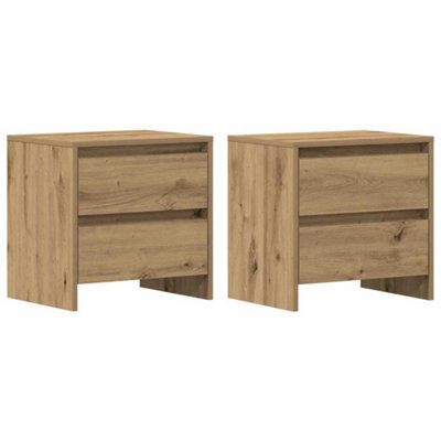Berkfield Minimalist Bedside Cabinet 2 Pcs Artisan Oak 45X34X44,5 Cm Engineered Wood - image 1