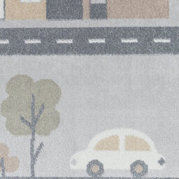 Livabliss Lillian-Kids Beige Grey Orange Blue Washable Rug For Children's Rooms 140 X 200 Cm Easy Care, Non Shedding - thumbnail 7