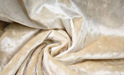 Comfy Deluxe 3Ft Single Zen Studded Button  54Inch Floorstanding Cream Crushed Velvet Headboard - thumbnail 2