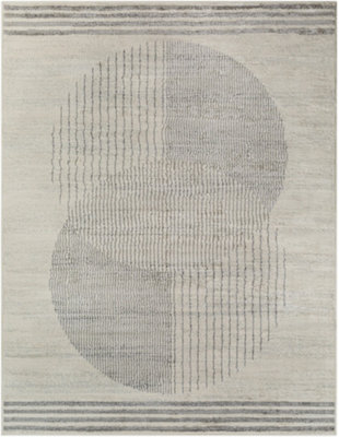 Livabliss Floransa-Geometric Brown Grey Blue Modern Living Dining Bedroom Rug 160 X 215 Cm Easy Care, Non Shedding - image 1