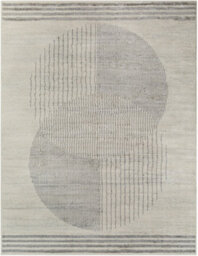 Livabliss Floransa-Geometric Brown Grey Blue Modern Living Dining Bedroom Rug 160 X 215 Cm Easy Care, Non Shedding - thumbnail 1