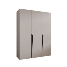 Arte Piano I Hinged Door Wardrobe 150Cm - Cashmere Three-Door Wardrobe With Rails And Shelves - thumbnail 2