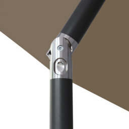 VRUC Outdoor Patio Garden Parasol Sun Shade Umbrella With Crank Handle & Tilt 2X3M Taupe - thumbnail 6