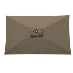 VRUC Outdoor Patio Garden Parasol Sun Shade Umbrella With Crank Handle & Tilt 2X3M Taupe - thumbnail 5