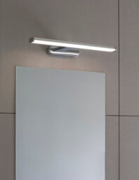 Anson Lighting Cuba Bathroom Wall Light Finished In Chrome Effect And Frosted Plastic - thumbnail 3
