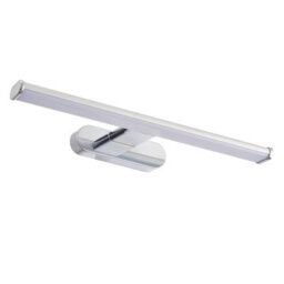 Anson Lighting Cuba Bathroom Wall Light Finished In Chrome Effect And Frosted Plastic - thumbnail 2