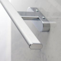 Anson Lighting Cuba Bathroom Wall Light Finished In Chrome Effect And Frosted Plastic - thumbnail 4