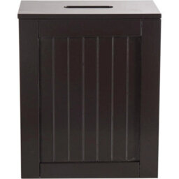 Slim Freestanding Bathroom Storage Cabinet Toilet Roll Organizer Wood - thumbnail 5