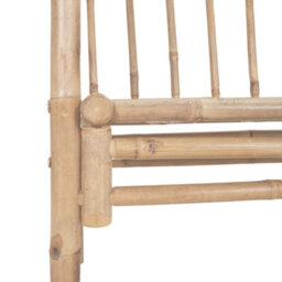 Berkfield Garden Bench With Pergola 116 Cm Bamboo - thumbnail 5