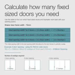 Spacepro Shaker Mirrored White 3 Door Sliding Wardrobe Door Kit (H)2220mm (W)2592mm - thumbnail 7