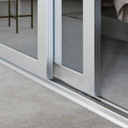 Spacepro Shaker Mirrored White 3 Door Sliding Wardrobe Door Kit (H)2220mm (W)2592mm - thumbnail 3