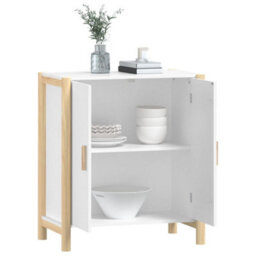 Berkfield Classic Sideboard White 62X38X70 Cm Engineered Wood - thumbnail 4