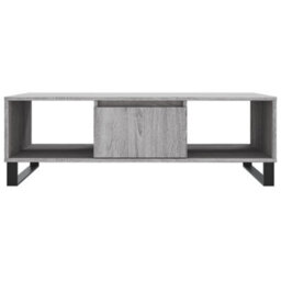 Berkfield Coffee Table Grey Sonoma 104X60X35 Cm Engineered Wood - thumbnail 5