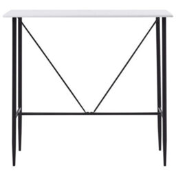 Berkfield Bar Table White 120X60X110 Cm Mdf - thumbnail 2