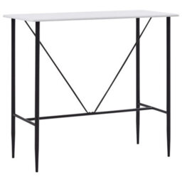 Berkfield Bar Table White 120X60X110 Cm Mdf