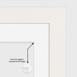 AK Frames 40X20Cm White Sleek Multi Photo Frame With White Mount - Holds 3 Apertures (3X) 6X4 Photos - thumbnail 7
